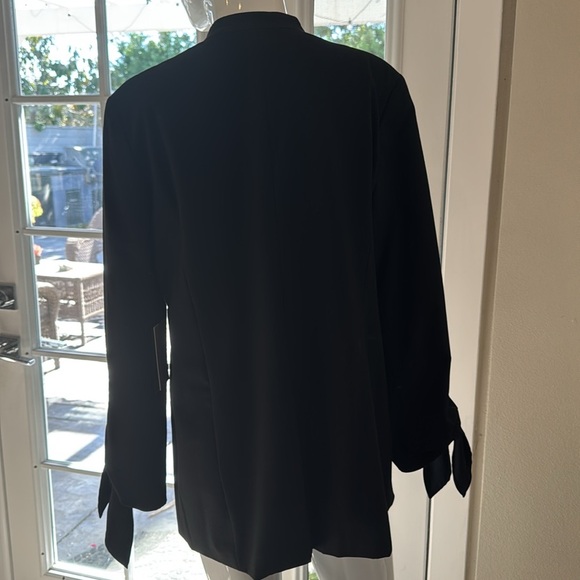 Halogen Black Tie Sleeves Oversized Blazer Size Medium NWT - Picture 5 of 12